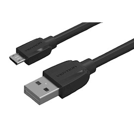 USB კაბელი VENTION VAS-A40-B050 USB2.0 A Male to Micro B Male Cable 0.5M Black